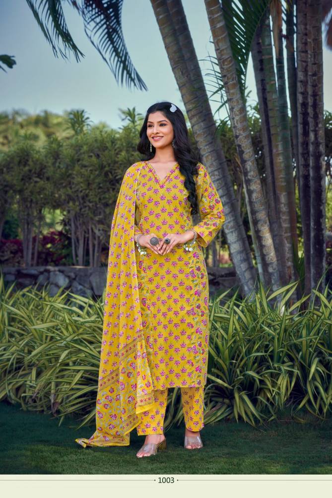 Summer Stories By Ossm Cotton Printed Kurti Bottom With Dupatta Wholesale Market In Surat
